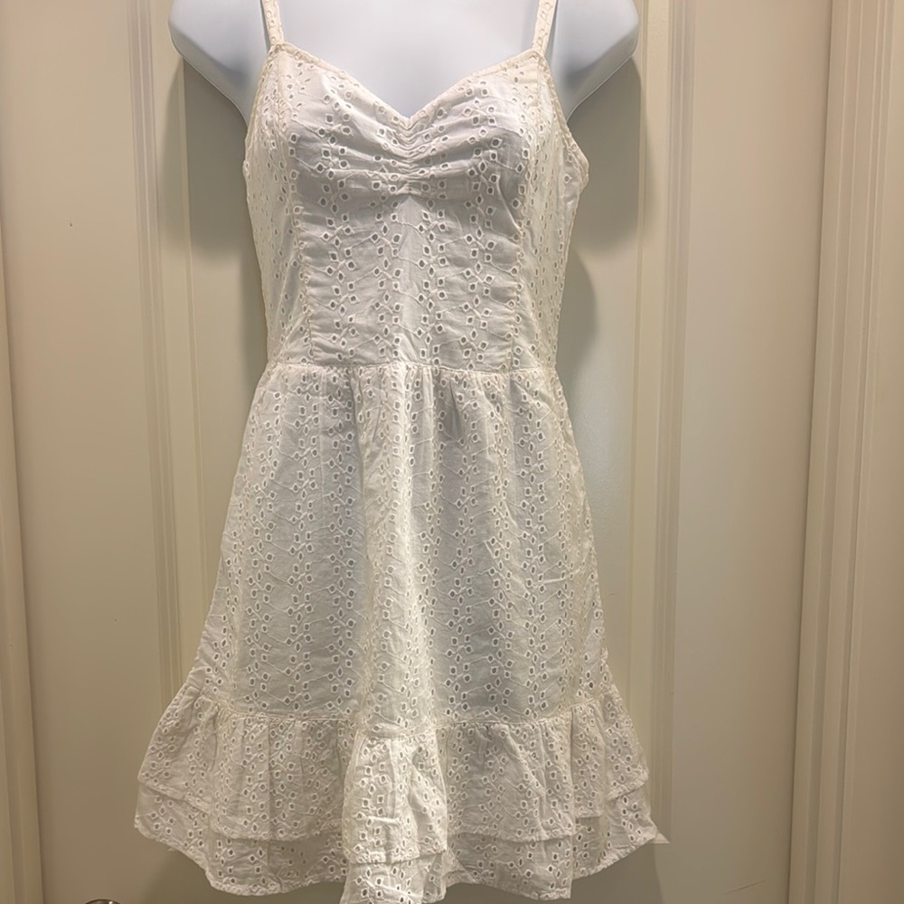 Hollister White Eyelet Dress
